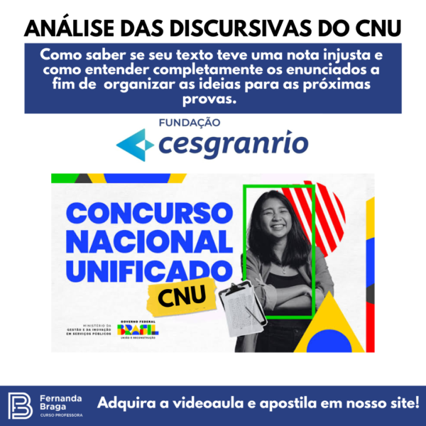 Análise das questões discursivas CNU - Blocos de 05 a 08