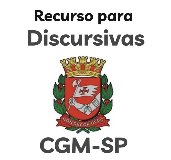 RECURSO PARA DISCURSIVAS - CGM-SP - ESTUDO DE CASO 1 (forma e conteúdo) - em até 12x sem juros